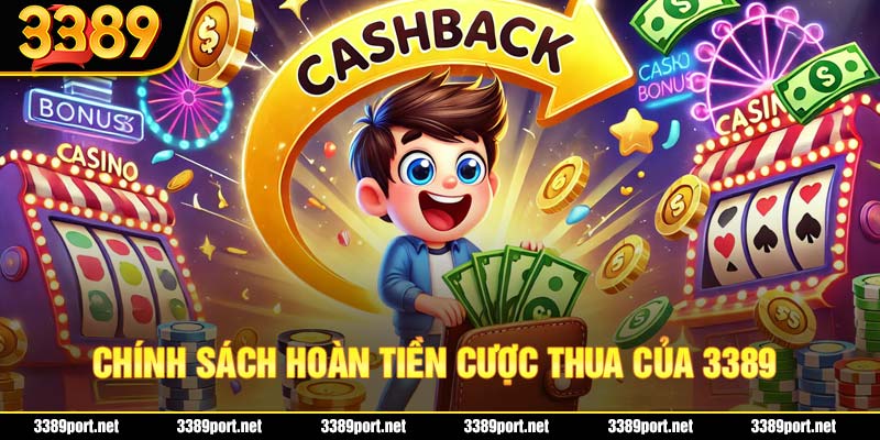 Nội dung chính sách hoàn tiền cược thua tại 3389